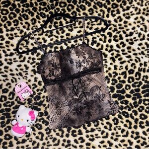 wet seal vintage mesh camisole